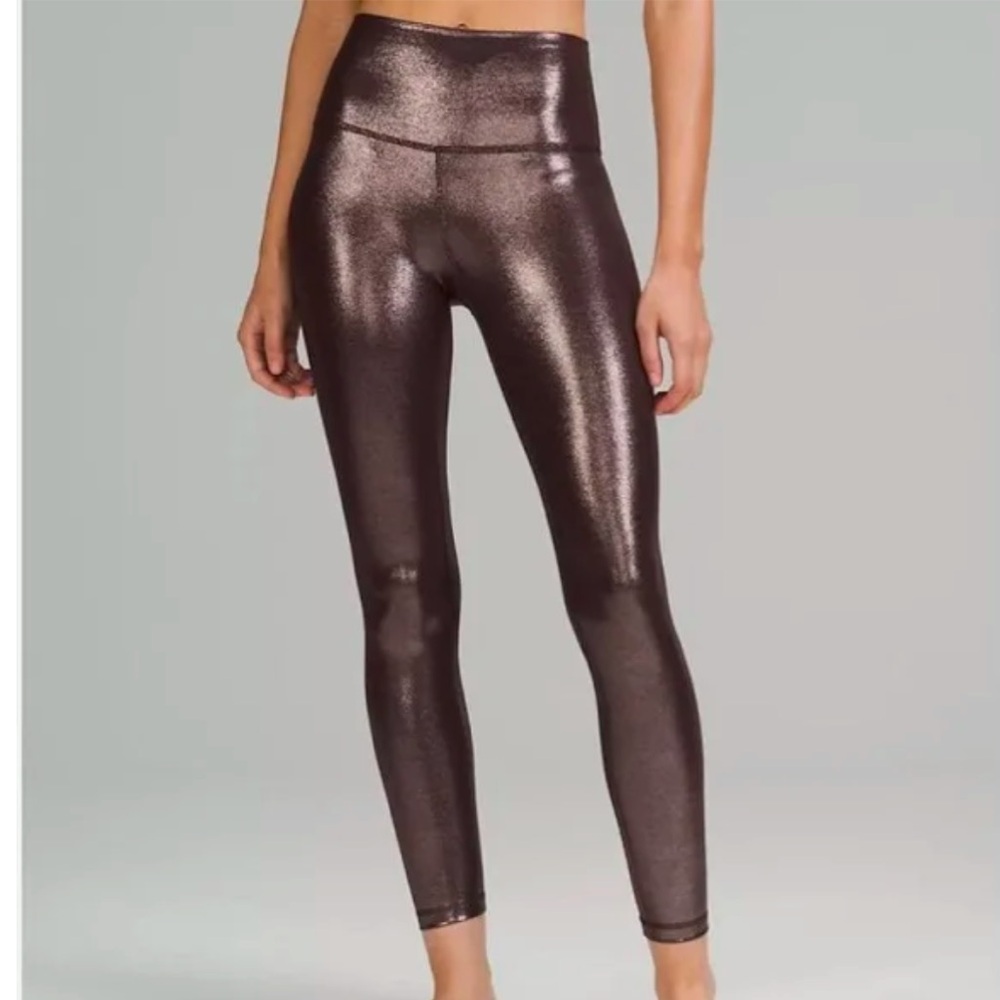 Lululemon align HR pant 25” shine brown